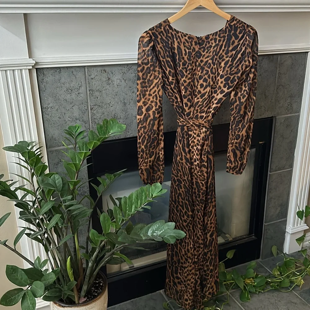 NWOT Ralph Lauren Leopard Dress (lined) - Picture 8 of 10